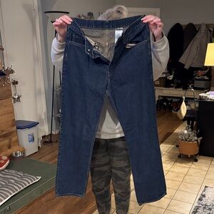 Kirkland Signature Men's Dark Blue Straight Jeans